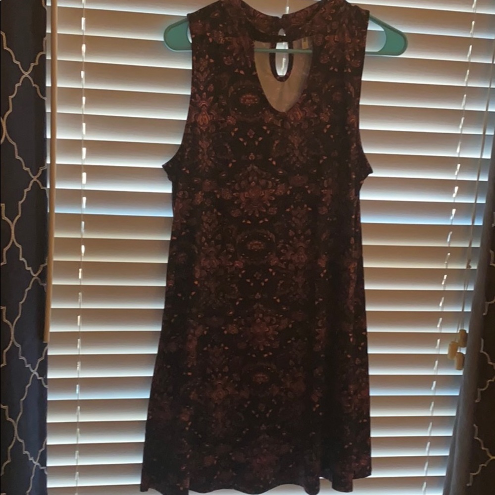 Short Black Floral Dress